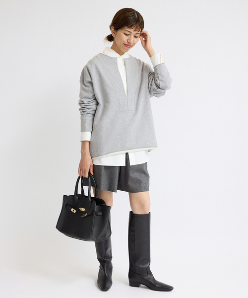 IENA パンツ 「追加4」ウォッシャブルウールショートパンツ レディース