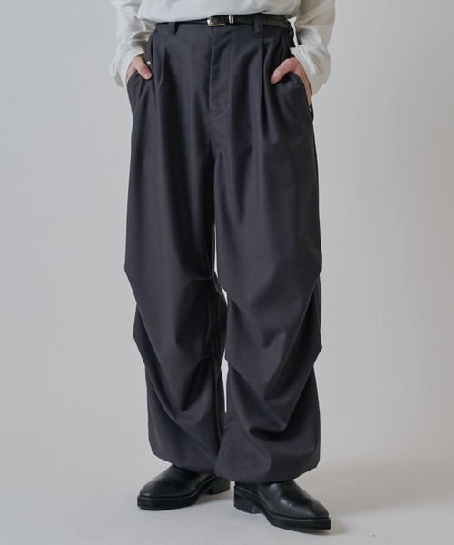 Lui's パラシュートスラックス Lui's（ルイス） スラックス パラシュートスラックスパンツ メンズ