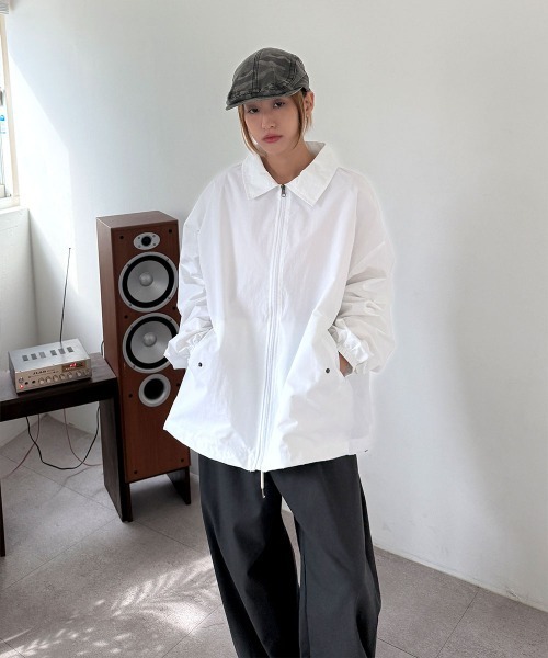 4INT. ブルゾン ジャンバー 「UNISEX」ストリング ジップアップ 