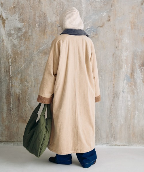 Crisp（クリスプ） ステンカラーコート コート コーデュロイバルカラー