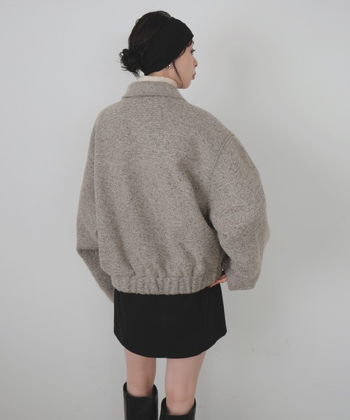 【ayu × LIAN】ステンカラーカールシャギーブルゾン ブラック ayu × LIAN】ステンカラーカールシャギーブルゾン 新品未使用タグ付き