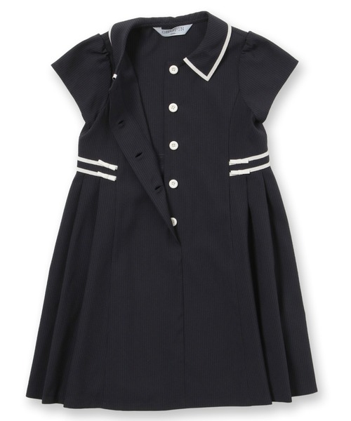 「CHOPIN」 「KIDS」半袖ワンピース 150cm ネイビー キッズ_画像8