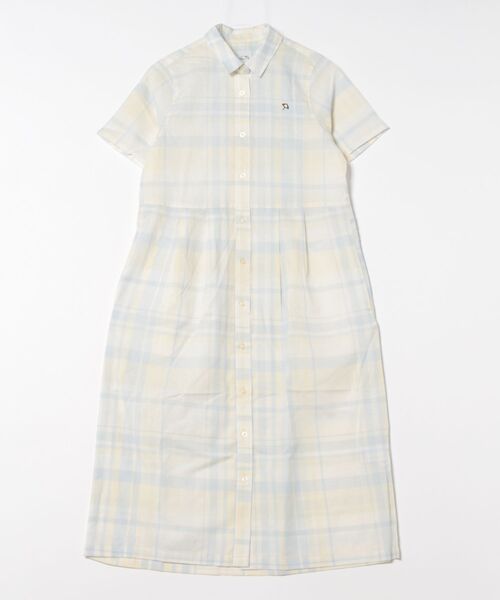 「Arnold Palmer」 シャツワンピース S ベージュ レディース_画像6