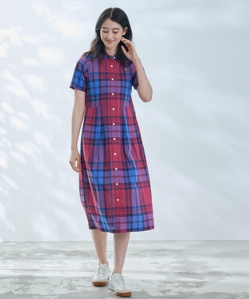 「Arnold Palmer」 シャツワンピース S ベージュ レディース_画像7