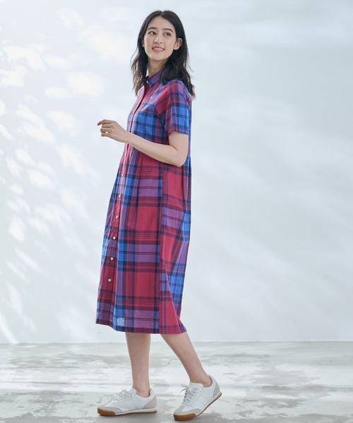 「Arnold Palmer」 シャツワンピース S ベージュ レディース_画像8