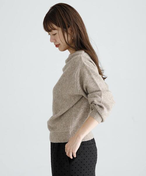 【ライトベージュ】ドレープニットプルオーバー URBAN RESEARCH Sonny Label ニット セーター 「WEB限定」ドレープ