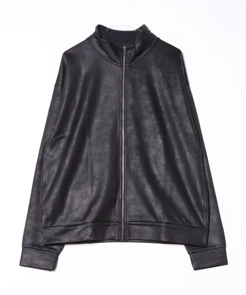 ブルゾン アウター 「LOUIS CHAVLON /ルイシャブロン」LCレザー風ptZIP