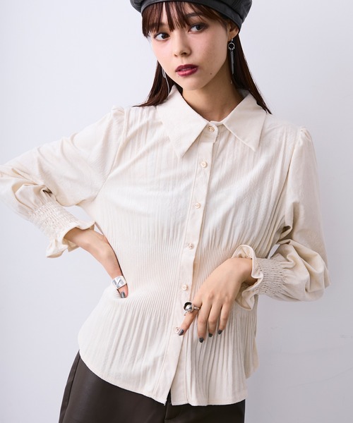 チャイナプリーツブラウス セール】CHINA PLEATS BLOUSE（シャツ/ブラウス）｜Ameri（アメリ）の