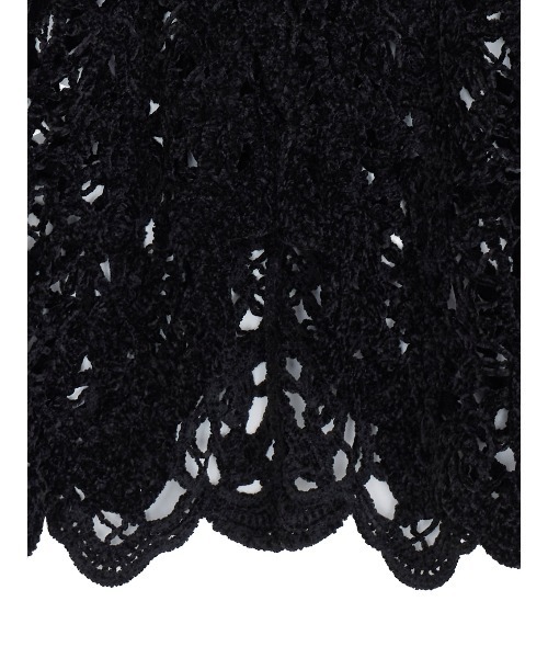 Ameri（アメリ） ニット セーター UND VELOUR LACE PEPLUM KNIT TOP