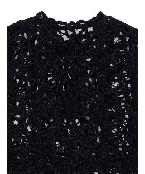 Ameri（アメリ） ニット セーター UND VELOUR LACE PEPLUM KNIT TOP