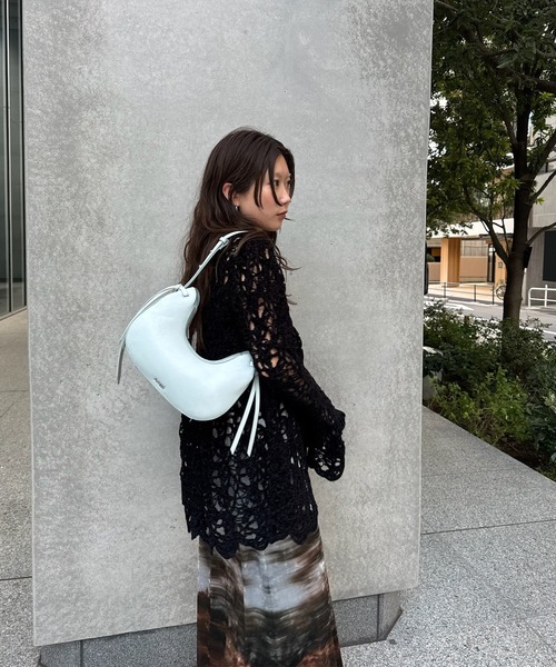 Ameri（アメリ） ニット セーター UND VELOUR LACE PEPLUM KNIT TOP