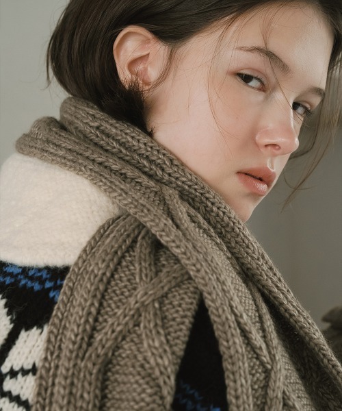 Rockfish Weatherwear ケーブル編みマフラー Rockfish Weatherwear（ロックフィッシュウェザーウェア） マフラー