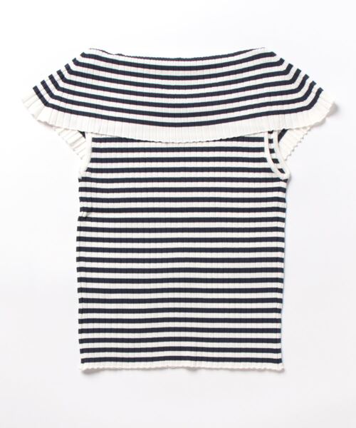 「SWINGLE」 ノースリーブニット MEDIUM ネイビー レディース_画像4