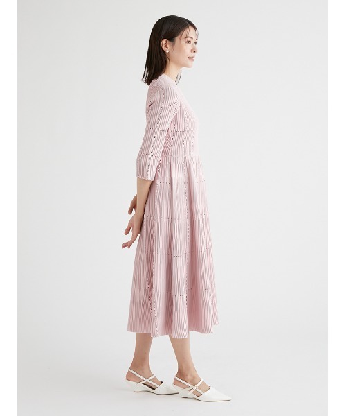 CELFORD（セルフォード） 7分袖ワンピース 36 ネイビー レディース