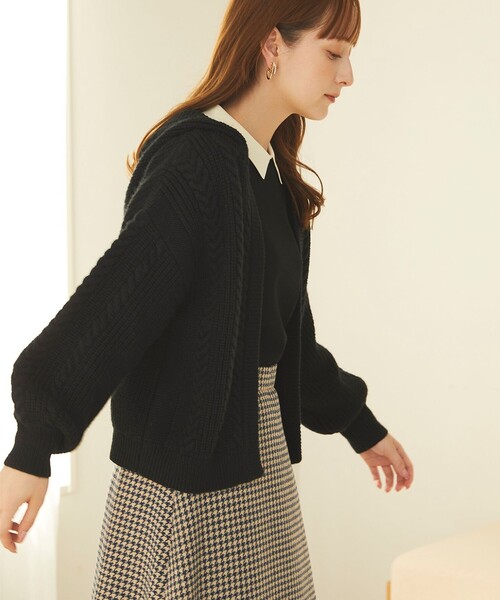 「Feroux」 長袖ニット F ブラック レディース_画像4