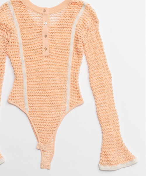 MAISON SPECIAL（メゾンスペシャル） Crochet-Like Bodysuit/クロシェ