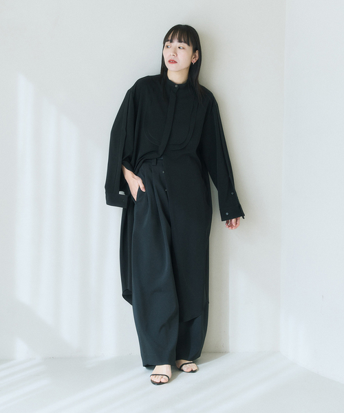 HARDY NOIR（アルディーノアール） ワンピース ブザムシャツワンピース