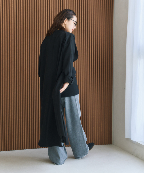 HARDY NOIR（アルディーノアール） ワンピース ブザムシャツワンピース