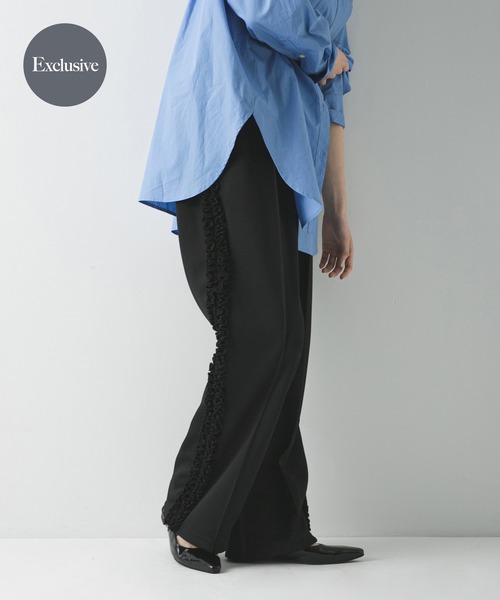 crinkle crinkle crinkleフリンジデザイン カジュアルパンツ crinkle crinkle crinkle（クリンクル クリンクル クリンクル） パンツ