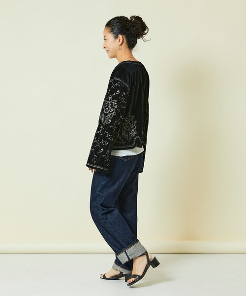 「Freada」 長袖ブラウス ONE SIZE レッド レディース_画像9