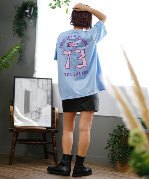 「SANTA CRUZ」 半袖Tシャツ L ブラック×ブルー メンズ_画像2