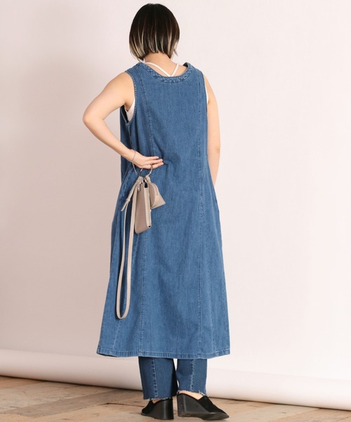 「cepo」 ベスト M ブルー レディース_画像2