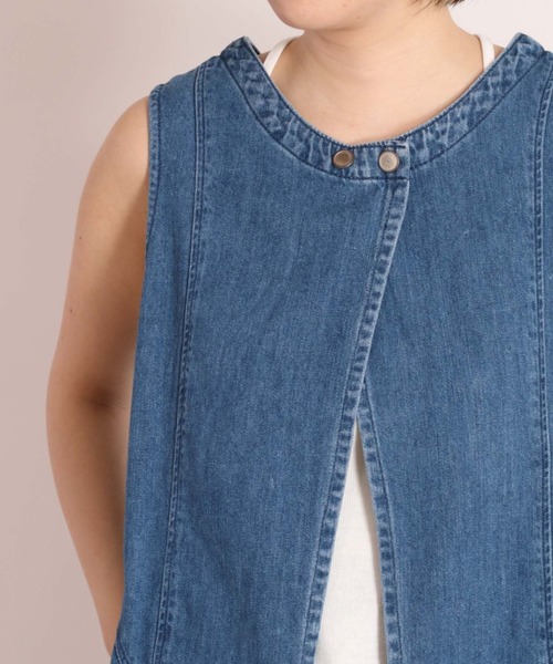 「cepo」 ベスト M ブルー レディース_画像3