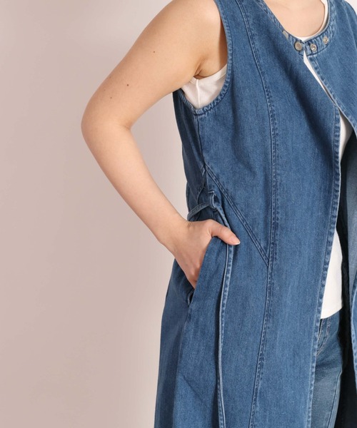 「cepo」 ベスト M ブルー レディース_画像5