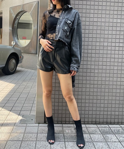 「ROGER AND RAW」 デニムジャケット FREE ブラック レディース_画像3