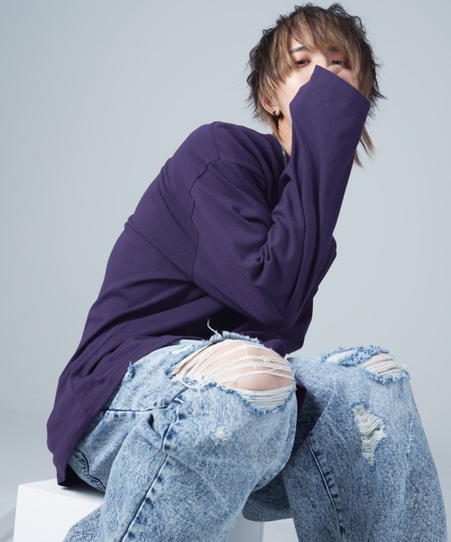 [ADRER] футболка с длинным рукавом SMALL оттенок черного прочее мужской 