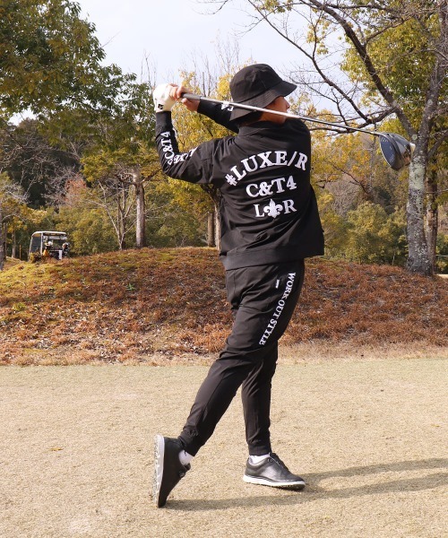 LUXE/R ナイロンセットアップ XL　ゴルフ トレーナー スウェット (RM)「LUXE/R GOLF」ナイロン ストレッチ