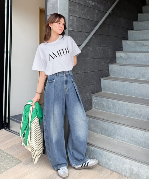 Java ワイドパンツ ジーンズ デニム デニムパンツ 「JaVaジャバコラボ