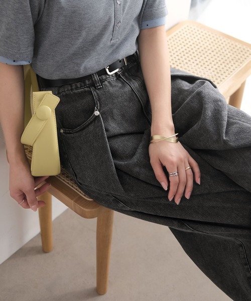 Java ワイドパンツ ジーンズ デニム デニムパンツ 「JaVaジャバコラボ