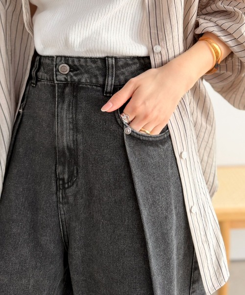 Java ワイドパンツ ジーンズ デニム デニムパンツ 「JaVaジャバコラボ