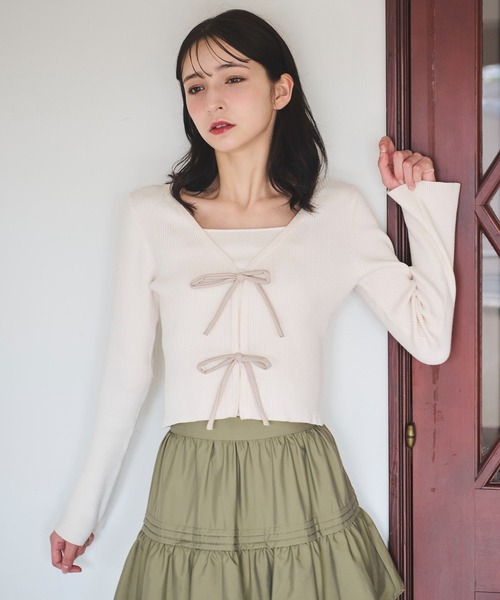 「31 Sons de mode」 長袖ニット フリー ブラック レディース_画像9
