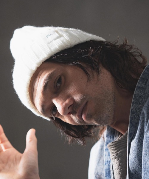 「GLIMCLAP」 ニットキャップ FREE レッド メンズ_画像8