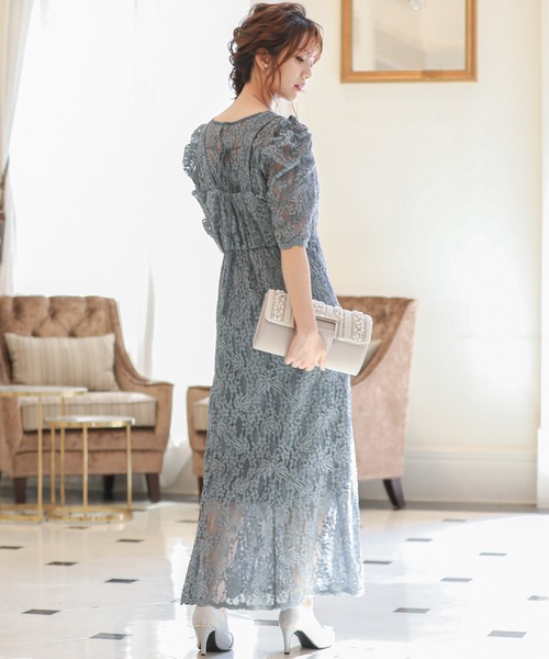 「niana」 コンビワンピース M グレイッシュブルー レディース_画像3