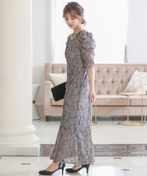 「niana」 コンビワンピース M グレイッシュブルー レディース_画像6