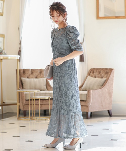 「niana」 コンビワンピース M グレイッシュブルー レディース_画像9