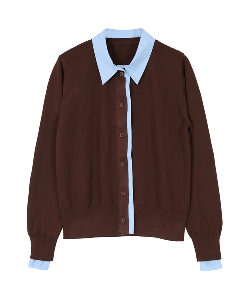 「miette」 ニットカーディガン S イエロー レディース_画像2