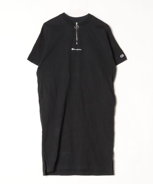 Champion（チャンピオン） 半袖ワンピース MEDIUM ブラック レディース