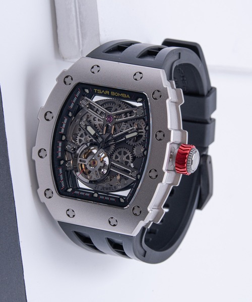 腕時計 「TSAR BOMBA/サーボンバ」エレメンタルシリーズ　Titanium Edition Automatic Watch メンズの画像