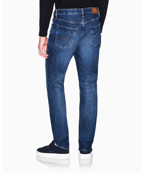 ジーンズ 「A|X アルマーニ エクスチェンジ」ダークブルーウォッシュ スリムフィット デニムパンツ_J14 SLIM メンズの画像