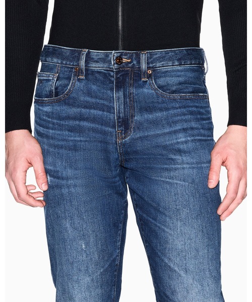 ジーンズ 「A|X アルマーニ エクスチェンジ」ダークブルーウォッシュ スリムフィット デニムパンツ_J14 SLIM メンズの画像