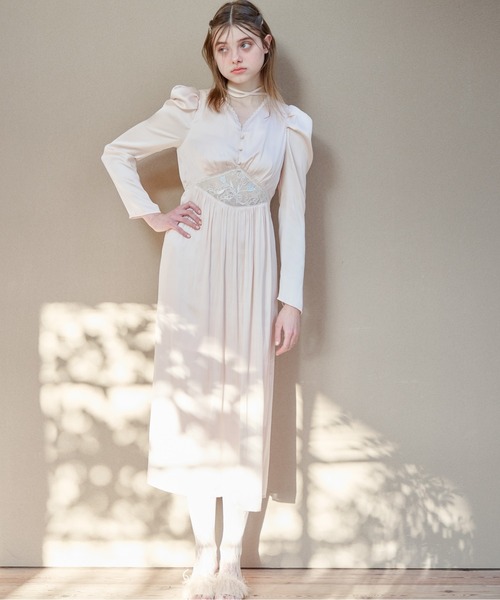 etre loin（エトルワン） ドレス Tulip embroidered dress : ZOZOTOWN 