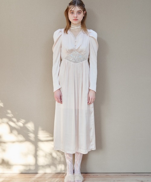 etre loin（エトルワン） ドレス Tulip embroidered dress : ZOZOTOWN 