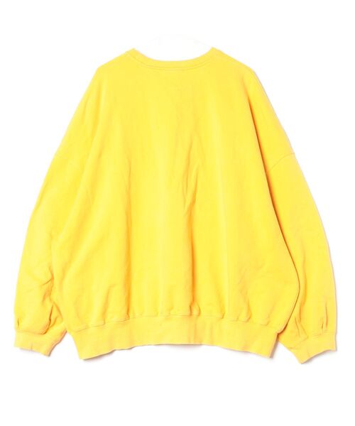 「Little sunny bite」 スウェットカットソー MEDIUM イエロー レディース_画像2