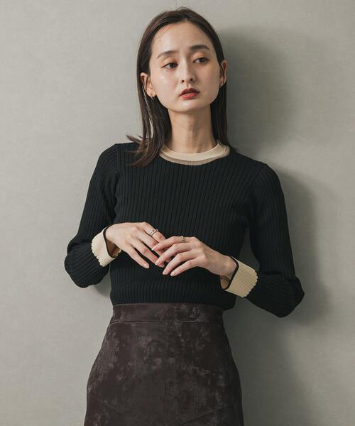 「SENSE OF PLACE by URBAN RESEARCH」 長袖ニット ONE グレー レディース_画像2