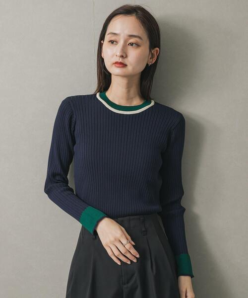 「SENSE OF PLACE by URBAN RESEARCH」 長袖ニット ONE グレー レディース_画像8