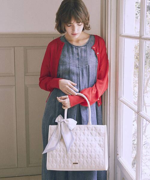Maison de FLEUR（メゾンドフルール） トートバッグ スカーフ付き2